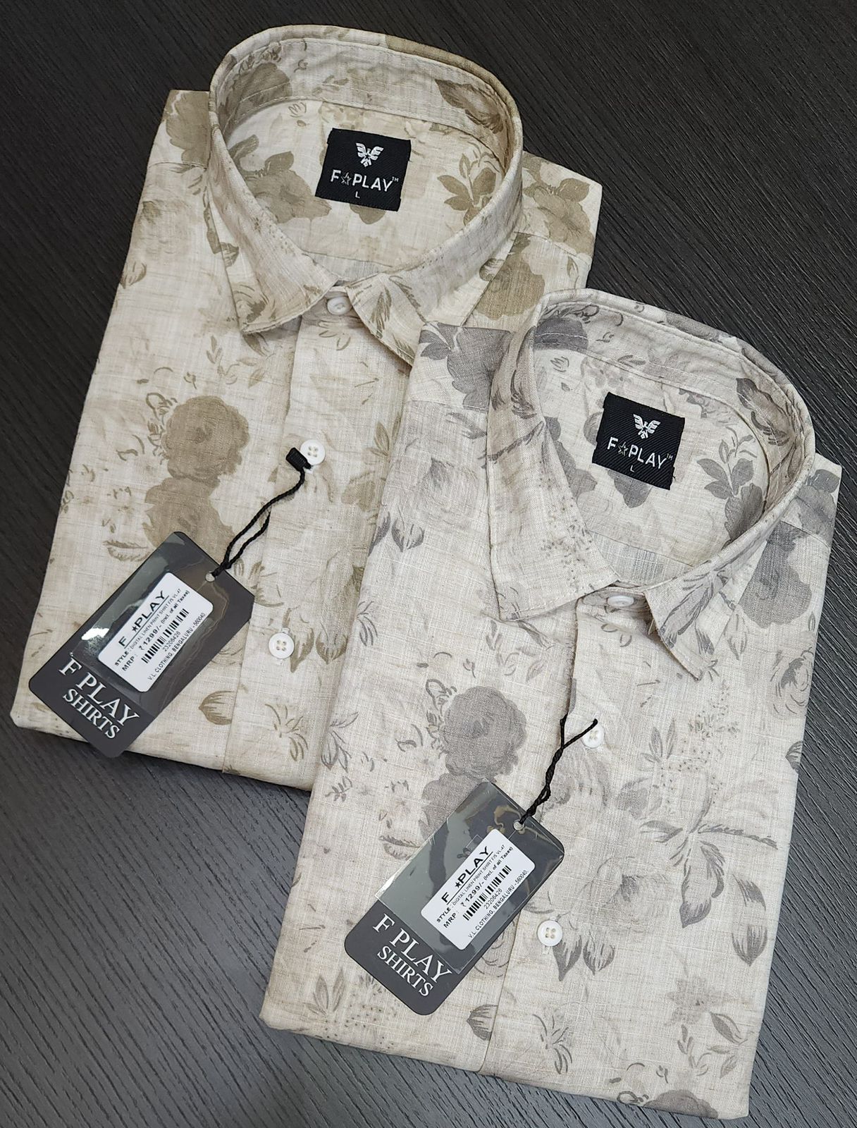 F PLAY LINEN PRINTED FULL SLEEVES SHIRT