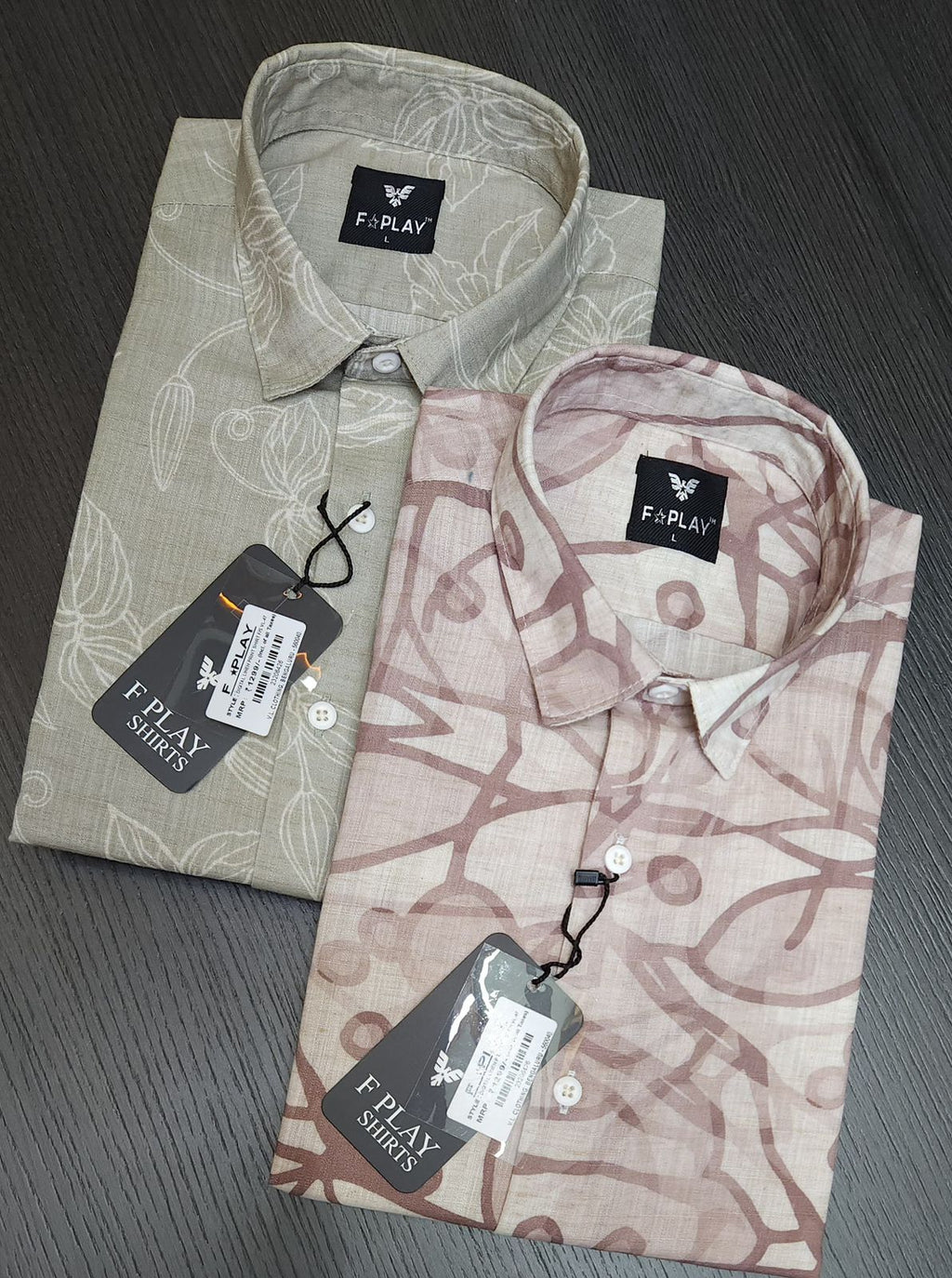 F PLAY LINEN PRINTED FULL SLEEVES SHIRT