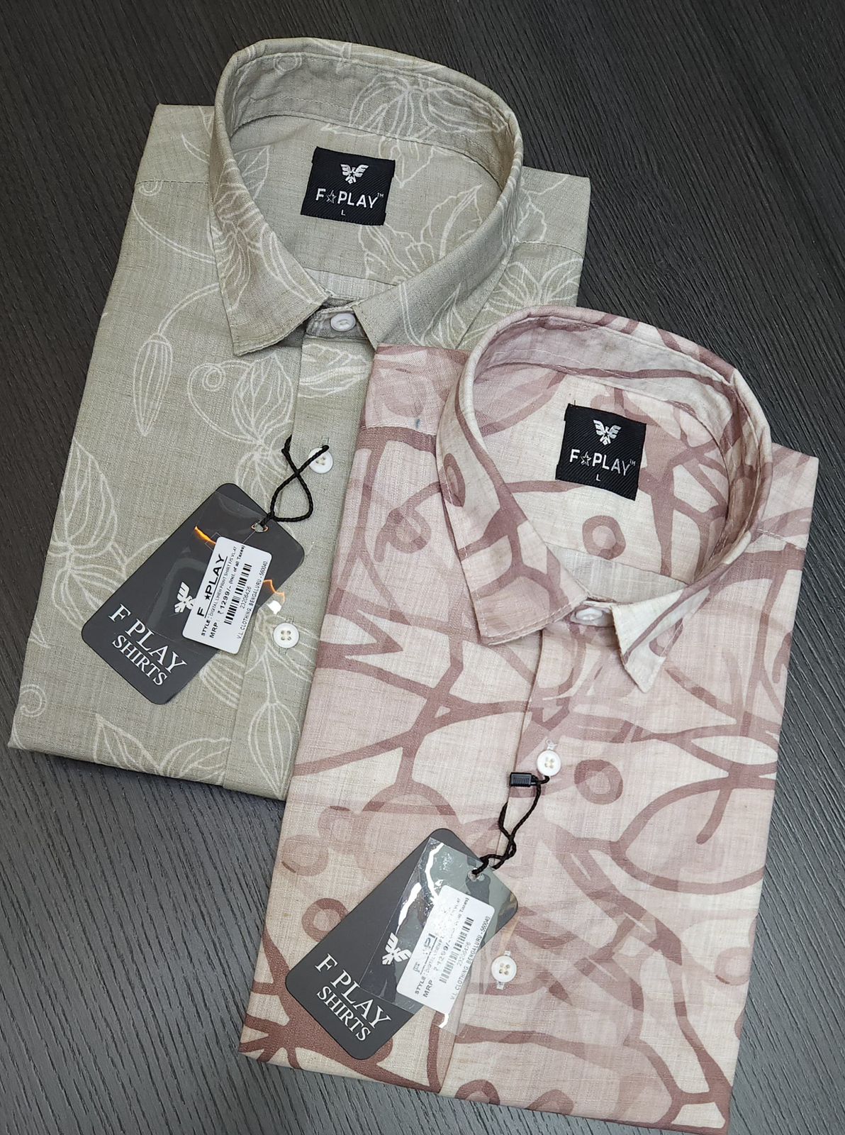 F PLAY LINEN PRINTED FULL SLEEVES SHIRT