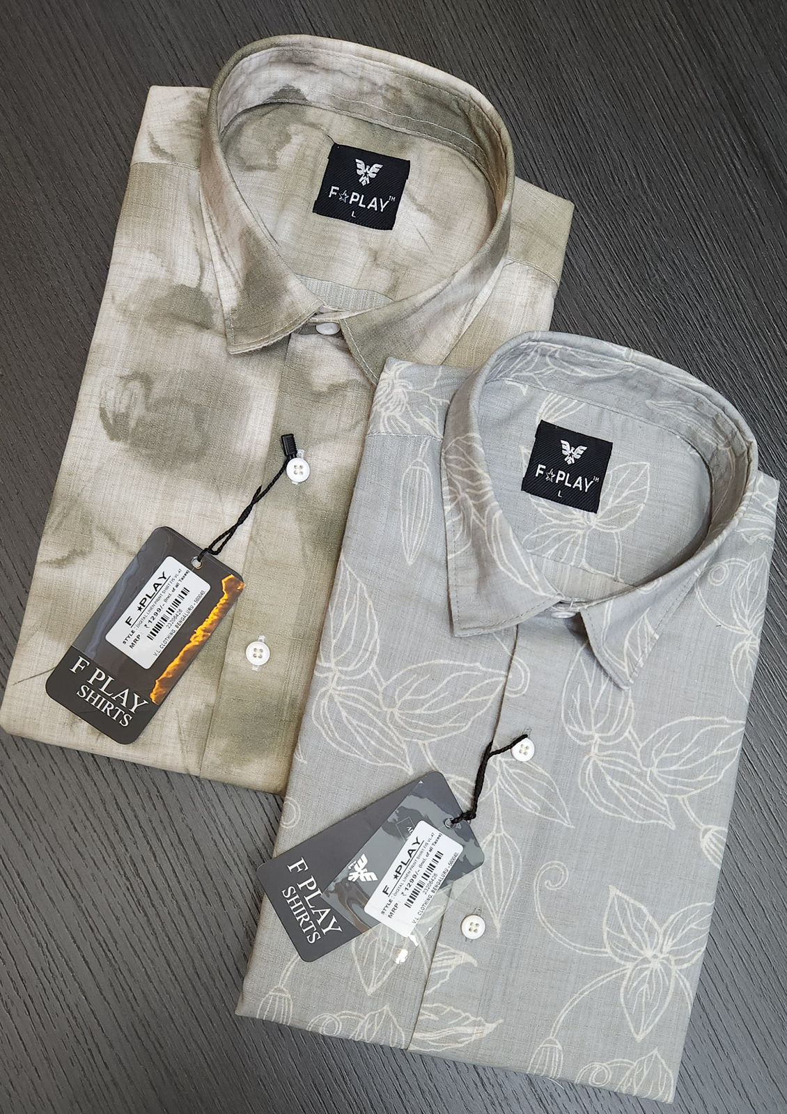 F PLAY LINEN PRINTED FULL SLEEVES SHIRT