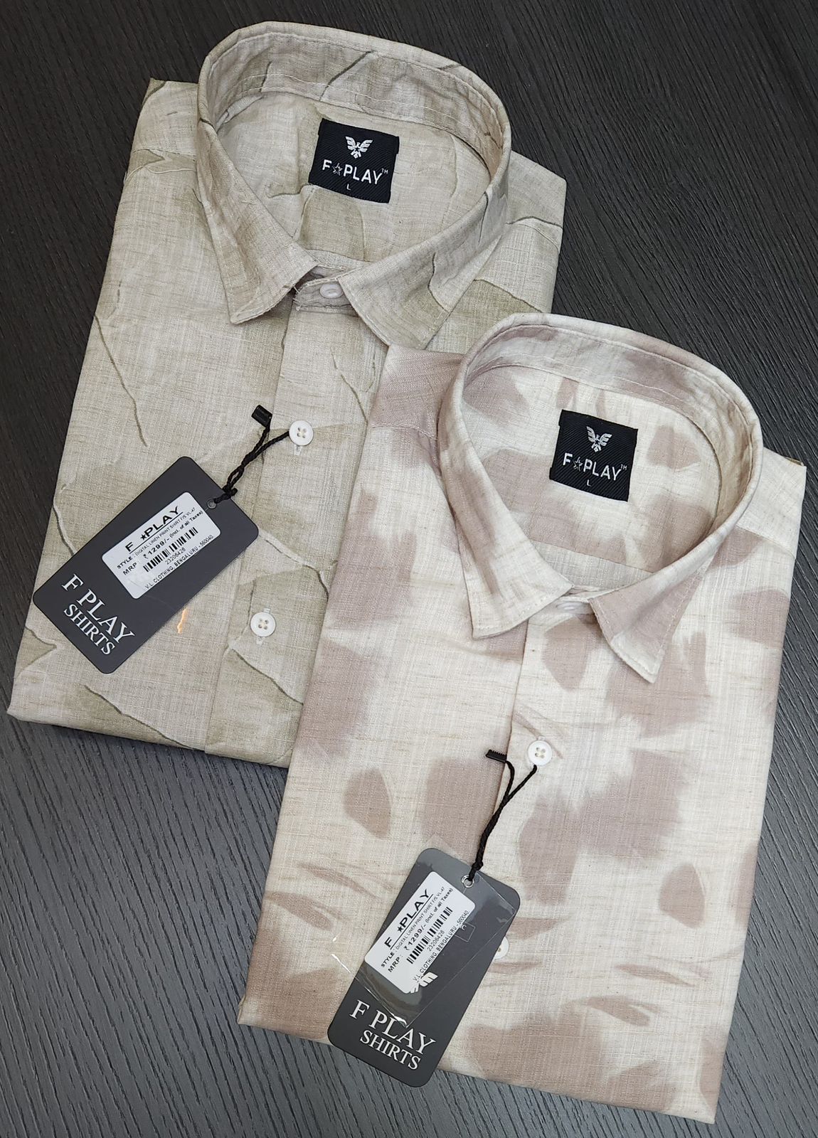 F PLAY LINEN PRINTED FULL SLEEVES SHIRT